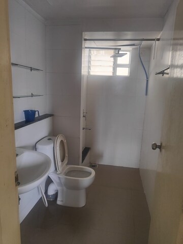 Bathroom in 3 BHK Apartment at Elita Garden Vista, New Town – for Rent