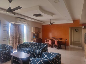 Living Room in 3 BHK Apartment at Elita Garden Vista, New Town – for Rent