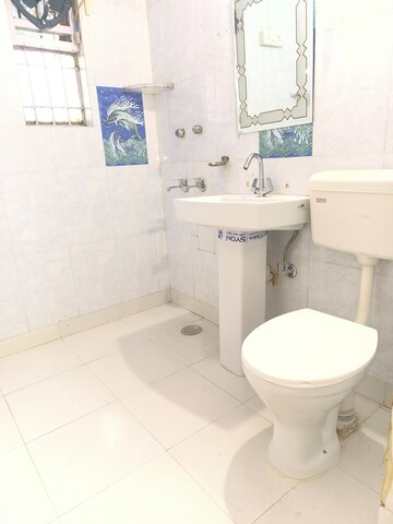 Bathroom in 2.5 BHK Apartment at Vasant Kunj – for Rent