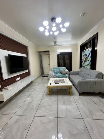 Living Room in 3 BHK Apartment at Crossing Republik, Crossing Republic – for Rent