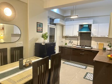 Living Room in 3 BHK Apartment at Crossing Republik, Crossing Republic – for Rent