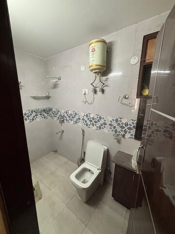 Bathroom in 1 BHK Builder Floor at Saket – for Rent