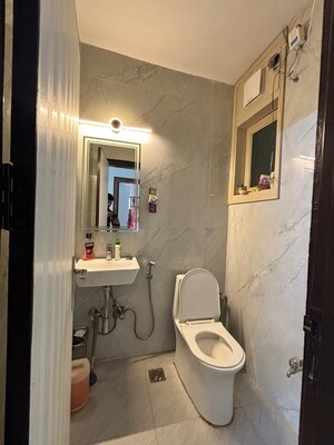 Bathroom in 3 BHK Builder Floor at Sushant Lok Iii – for Sale
