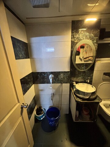 Bathroom in 1 BHK Apartment at HDIL Dheeraj Diamond, Malad West – for Rent
