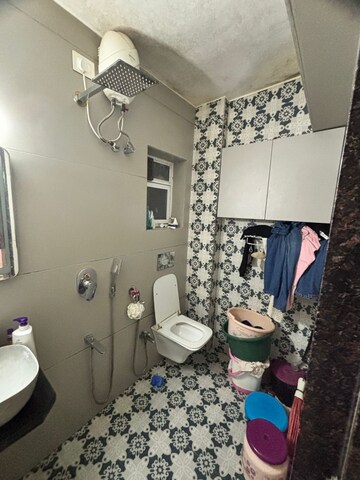 Bathroom in 1 BHK Apartment at HDIL Dheeraj Diamond, Malad West – for Rent