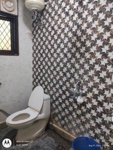 Bathroom in 1 BHK Builder Floor at Mehrauli – for Rent