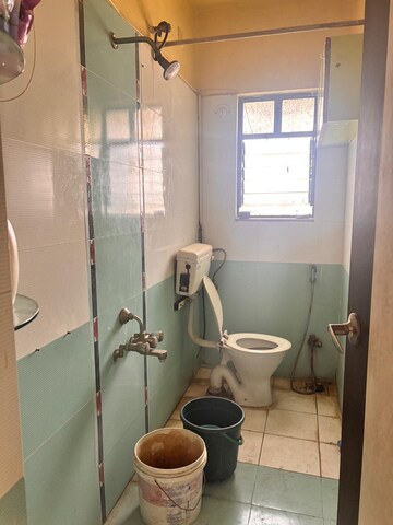 Bathroom in 1 BHK Apartment at Kumar Periwinkle, Kharadi – for Rent