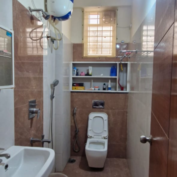 Bathroom in 2 BHK Builder Floor at Kondapur – for Rent