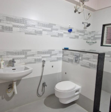 Bathroom in 3 BHK Builder Floor at Kondapur – for Rent