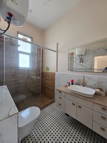Attached Bathroom in 4 BHK Apartment at Omaxe The Olive Heights, Sector 56 – for Rent