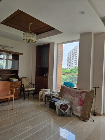Living Room in 4 BHK Apartment at Omaxe The Olive Heights, Sector 56 – for Rent