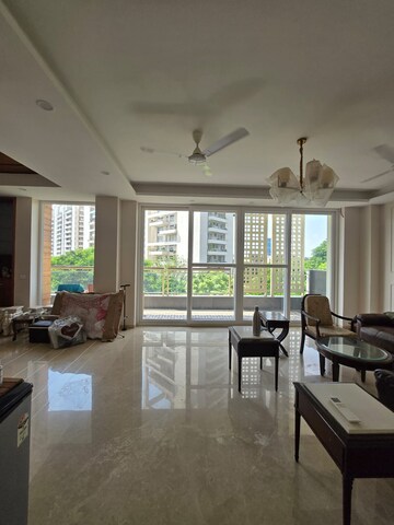 Living Room in 4 BHK Apartment at Omaxe The Olive Heights, Sector 56 – for Rent