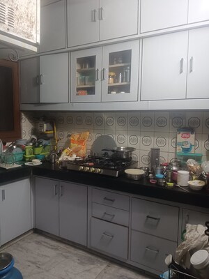 Kitchen in 3 BHK Builder Floor at Khirki Extension – for Sale