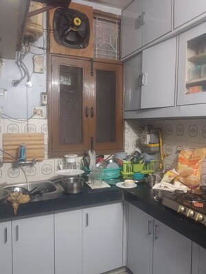 Kitchen in 3 BHK Builder Floor at Khirki Extension – for Sale