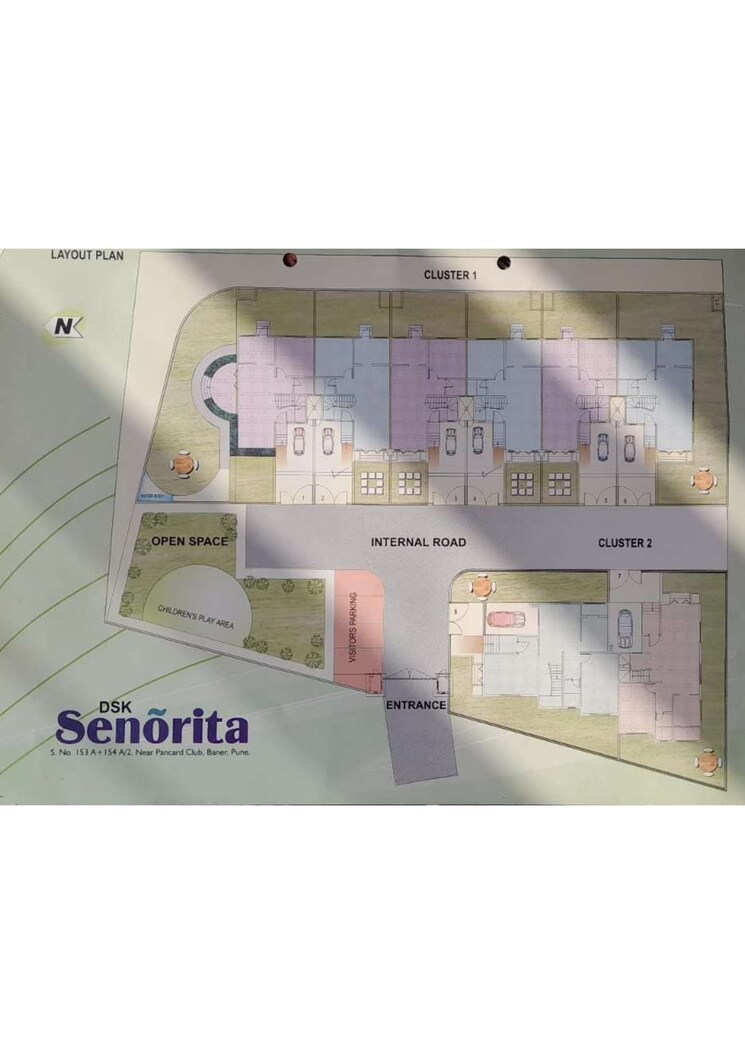 Master Plan, dsk-senorita 3 Bedroom 2200 Sq.Ft. Villa In Baner Pune 9128089