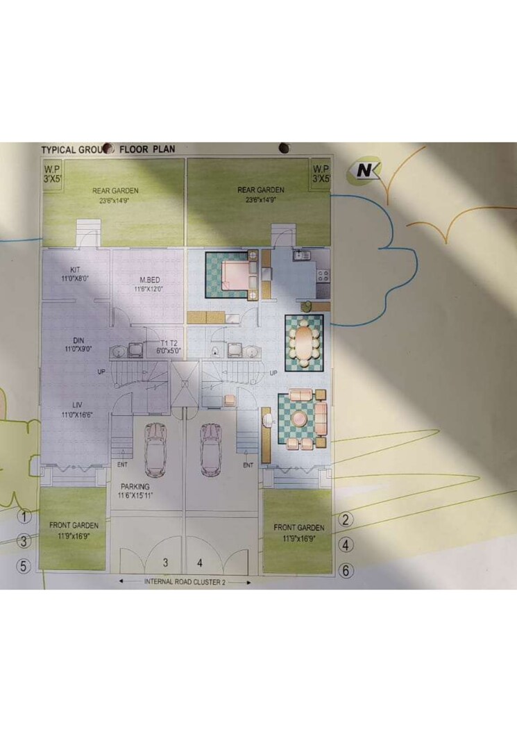 Master Plan, dsk-senorita 3 Bedroom 2200 Sq.Ft. Villa In Baner Pune 9128089