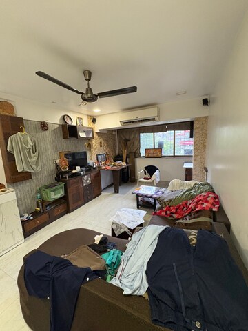 Living Room in 1 BHK Apartment at Vigyan CHS, Vashi Sector 17 – for Rent