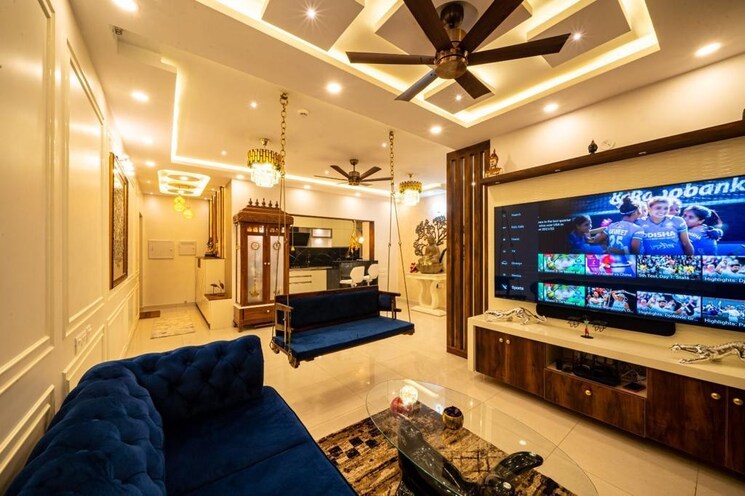 Living Room, brigade-buena-vista-phase-ii 3 Bedroom 1670 Sq.Ft. Apartment In Budigere Bangalore 9128198