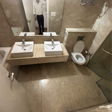Bathroom in 4 BHK Apartment at Emaar Palm Terraces Select, Sector 66 – for Rent