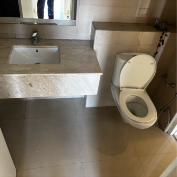 Bathroom in 4 BHK Apartment at Emaar Palm Terraces Select, Sector 66 – for Rent
