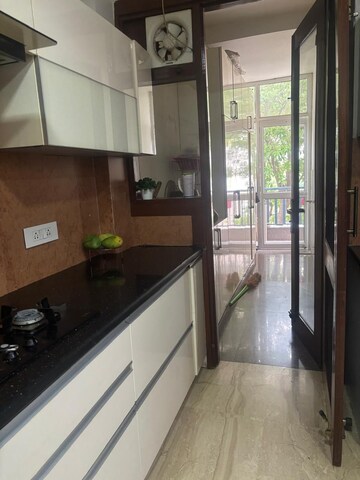 Kitchen in 4 BHK Builder Floor at Unitech South City II, Sector 50 – for Rent