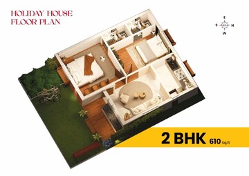 Floor Plan in 2 BHK Villa at Mahabalipuram – for Sale