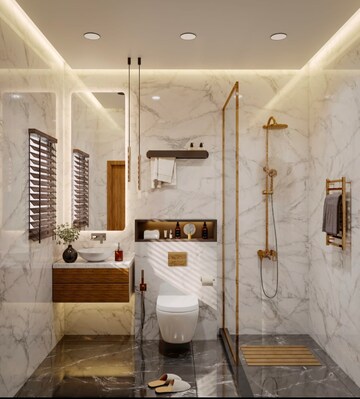 Bathroom in 2 BHK Apartment at Mumbai Central Suburbs – for Sale
