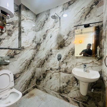 Bathroom in 2 BHK Builder Floor at Chattarpur – for Sale
