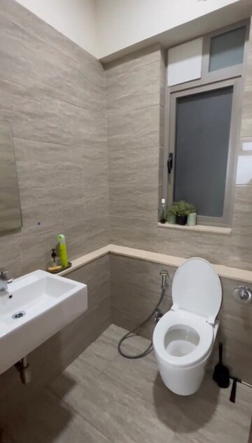Bathroom in 2 BHK Apartment at Sheth Auris Serenity Tower 1, Malad West – for Rent