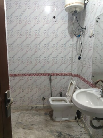 Bathroom in 2 BHK Builder Floor at Chattarpur – for Rent