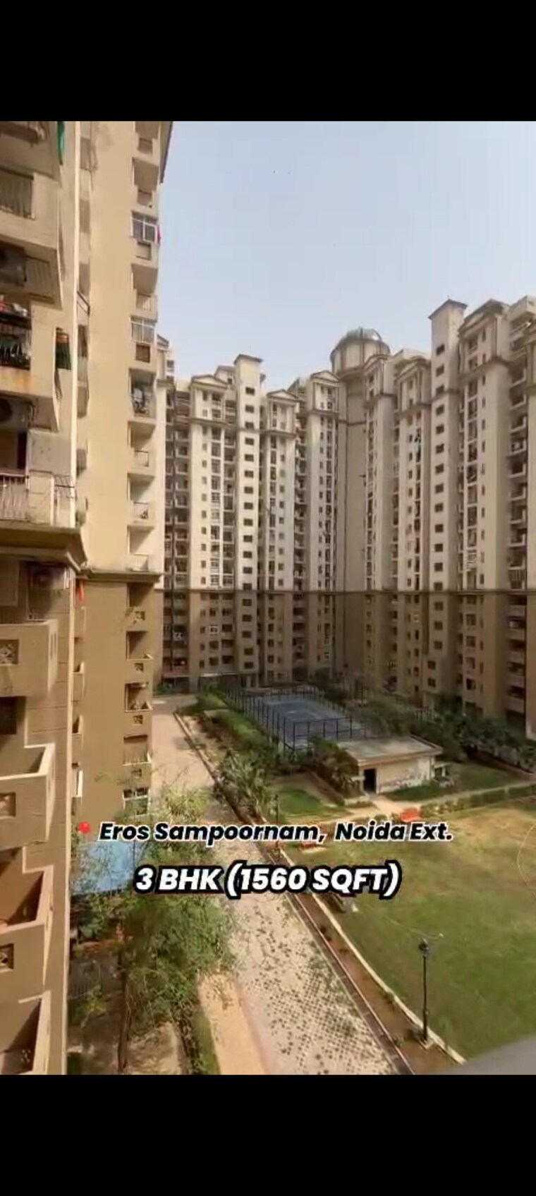 Exterior View, eros-sampoornam 3 Bedroom 1560 Sq.Ft. Apartment In Sector 2 Greater Noida Greater Noida 9129205