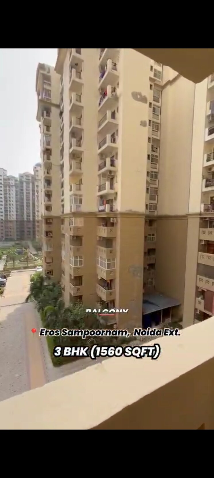 Exterior View, eros-sampoornam 3 Bedroom 1560 Sq.Ft. Apartment In Sector 2 Greater Noida Greater Noida 9129205