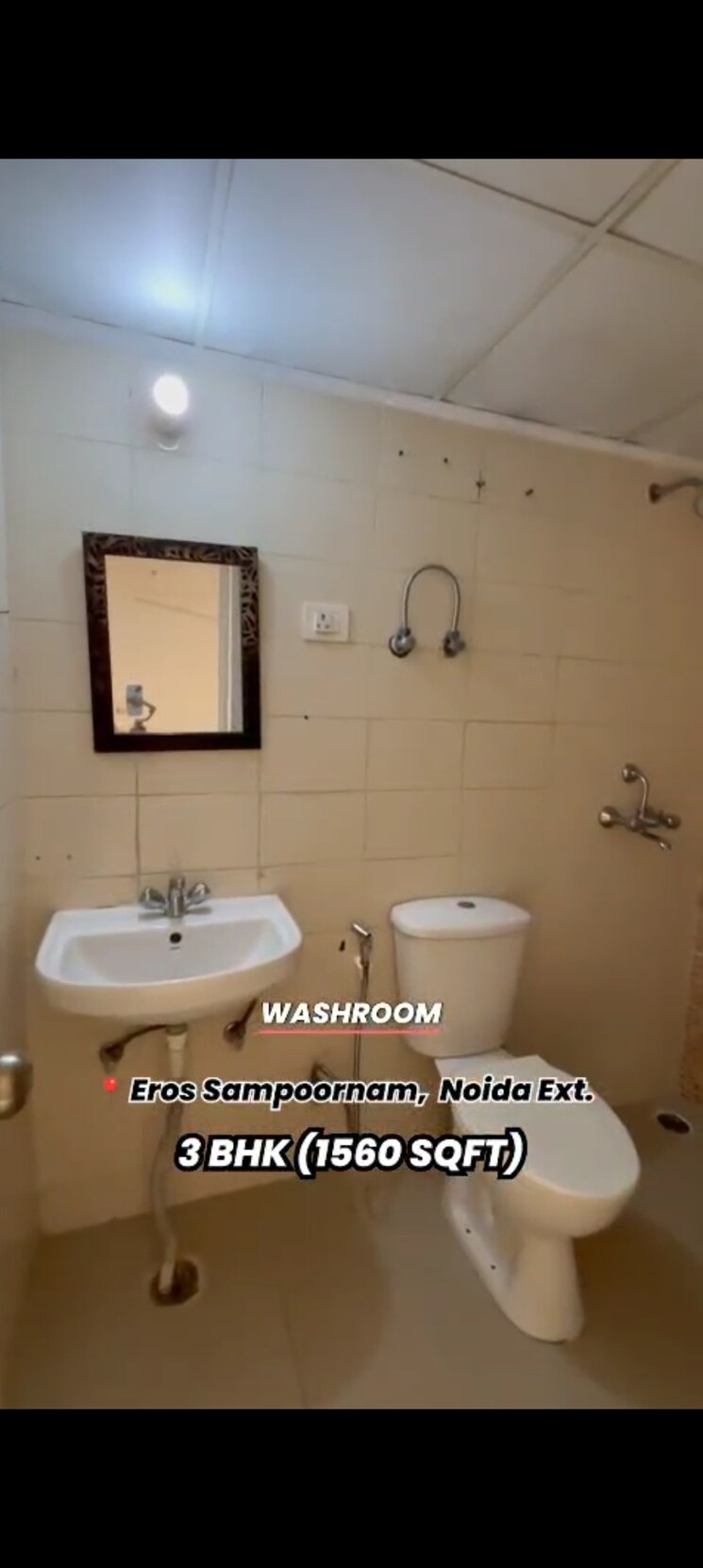 Bathroom, eros-sampoornam 3 Bedroom 1560 Sq.Ft. Apartment In Sector 2 Greater Noida Greater Noida 9129205