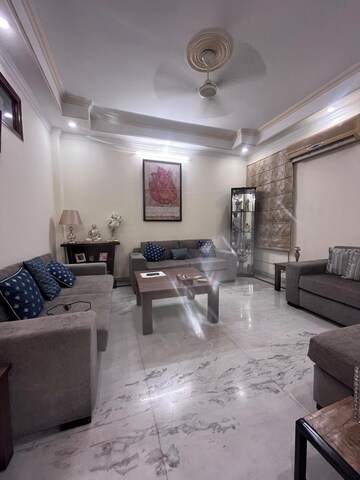 Living Room in 3 BHK Builder Floor at Saket – for Rent