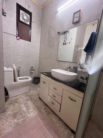 Bathroom in 3 BHK Builder Floor at Saket – for Rent
