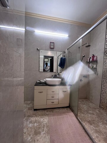 Bathroom in 3 BHK Builder Floor at Saket – for Rent