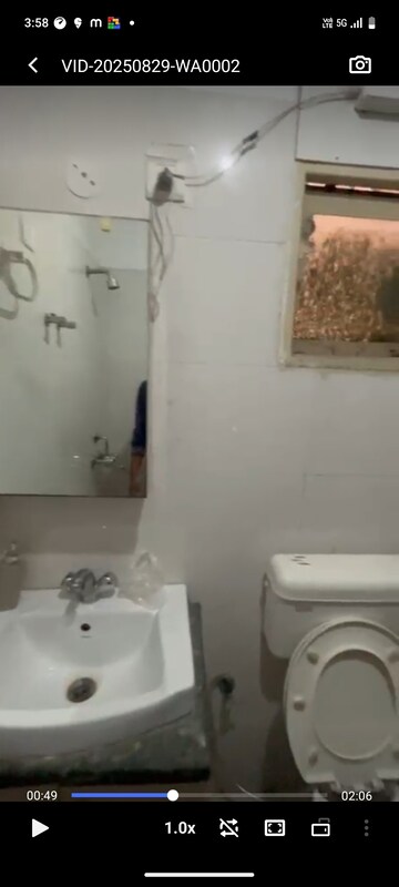 Bathroom in 2 BHK Apartment at Adore Happy Homes, Sector 86 – for Rent