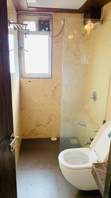 Bathroom in 3 BHK Apartment at Anmol Tower, Goregaon West – for Rent