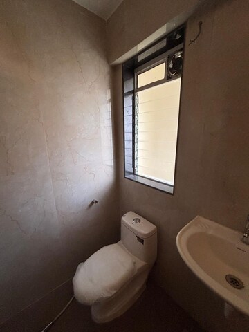 Bathroom in 3 BHK Apartment at Anmol Tower, Goregaon West – for Rent