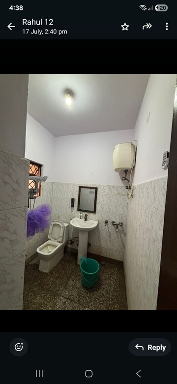 Bathroom in 1.5 BHK Independent House at Sector 27 – for Rent