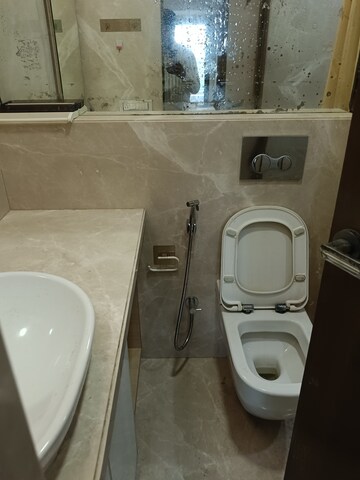Bathroom in 2 BHK Apartment at Krishnamai Apartments, Worli – for Rent