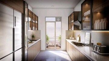 Kitchen in 2 BHK Apartment at Embassy One Thane, Panch Pakhadi – for Rent