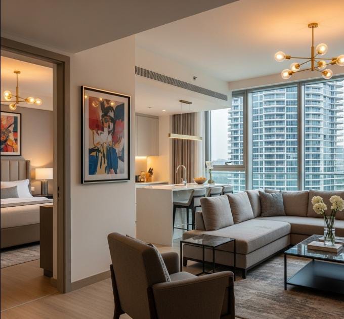 2.5 BHK + Pooja Room 1250 Sq.Ft. Apartment in Evershine Crown