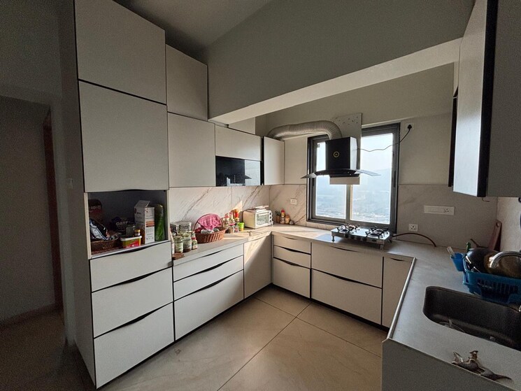 Kitchen, ghansoli 3 Bedroom 1500 Sq.Ft. Apartment In Ghansoli Navi Mumbai 9130191