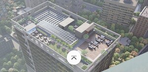 Balcony in  Office Space at Gami And Jaydeep Ventura Commercial Hub, Malad East – for Sale