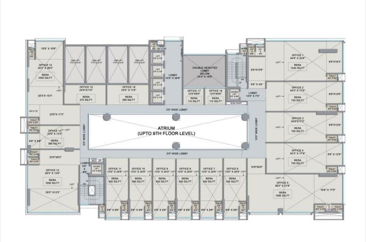 Floor Plan, gami-and-jaydeep-ventura-commercial-hub Commercial Office Space 390 Sq.Ft. In Malad East Mumbai 9130242