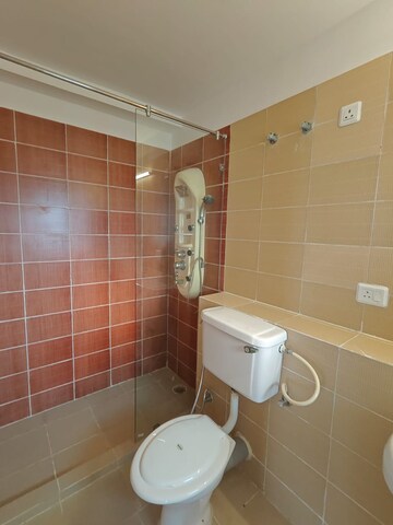 Bathroom in 3 BHK Apartment at Sunny Fort, Rajarhat – for Rent