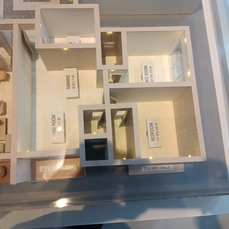 Floor Plan, earth-terrace 2 Bedroom 659 Sq.Ft. Apartment In Goregaon West Mumbai 9130426