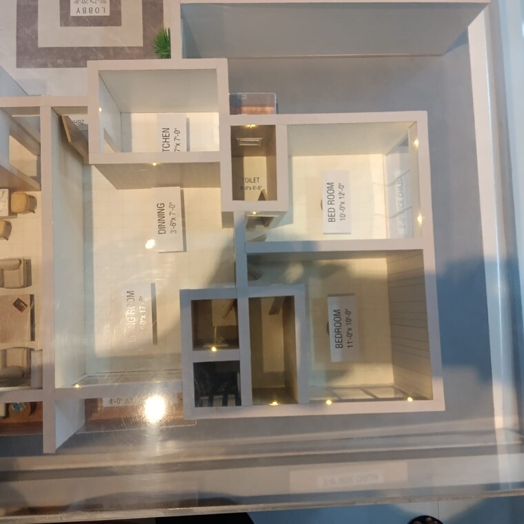 Kitchen, earth-terrace 2 Bedroom 659 Sq.Ft. Apartment In Goregaon West Mumbai 9130426