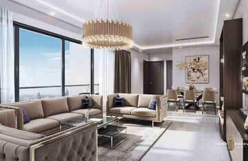 Living Room in 3 BHK Apartment at Mantra Magnus, Mundhwa – for Sale